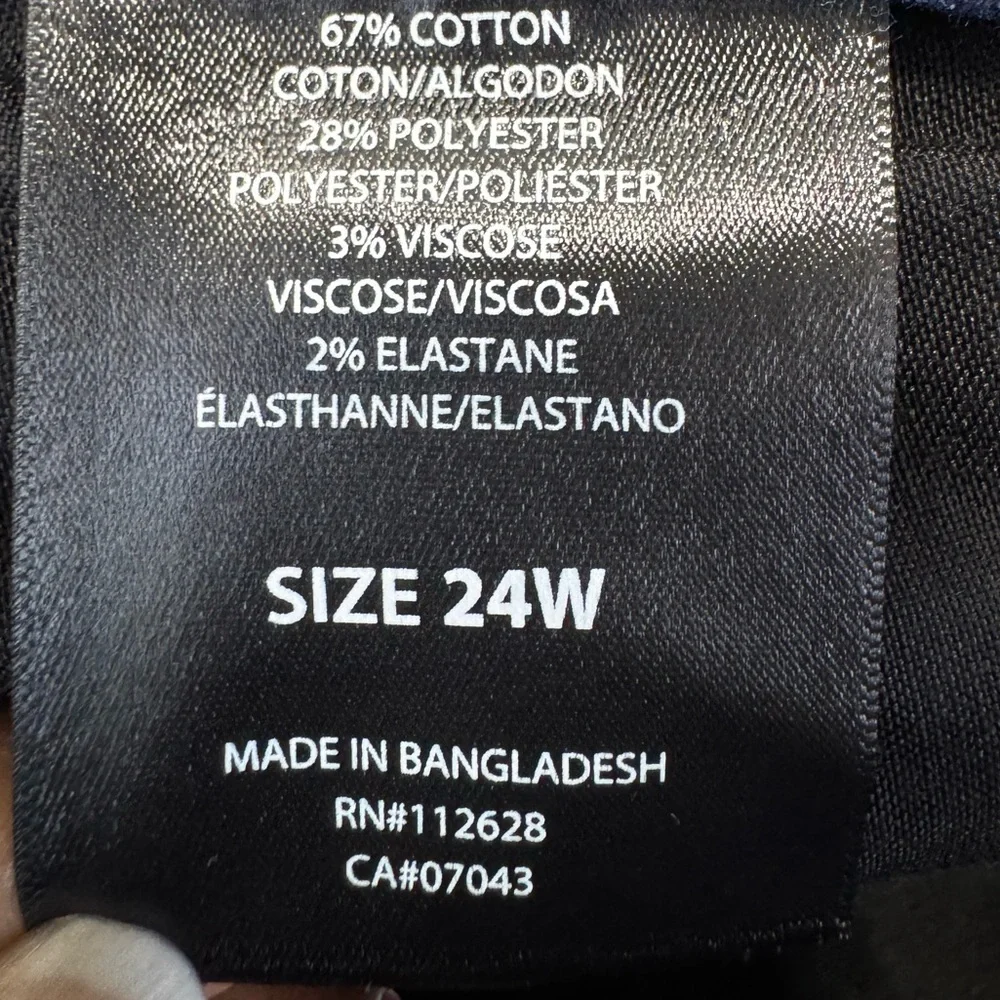 Tahari Women's Amelia Button Fly Skinny Blue Jeans Sz 24W - Picture 10 of 16